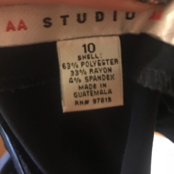 aa studio navy sleeveless cocktail party wedding guest dress size 10 - Picture 6 of 6